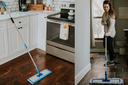 Professional Microfiber Mop - Premium Stainless Steel Handle With Microfiber Pad + 3 Microfiber Wet Pads